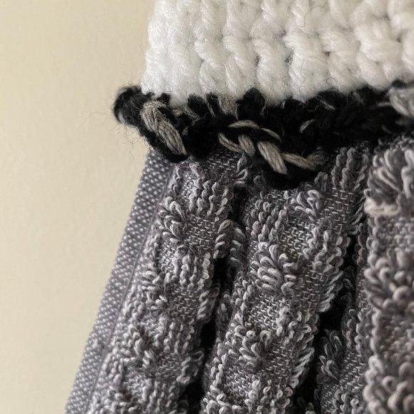 Dress Shape Dish Towel, Handmade Crochet Pot Holder, Crochet Set Towel Potholder - Picture 2 of 11